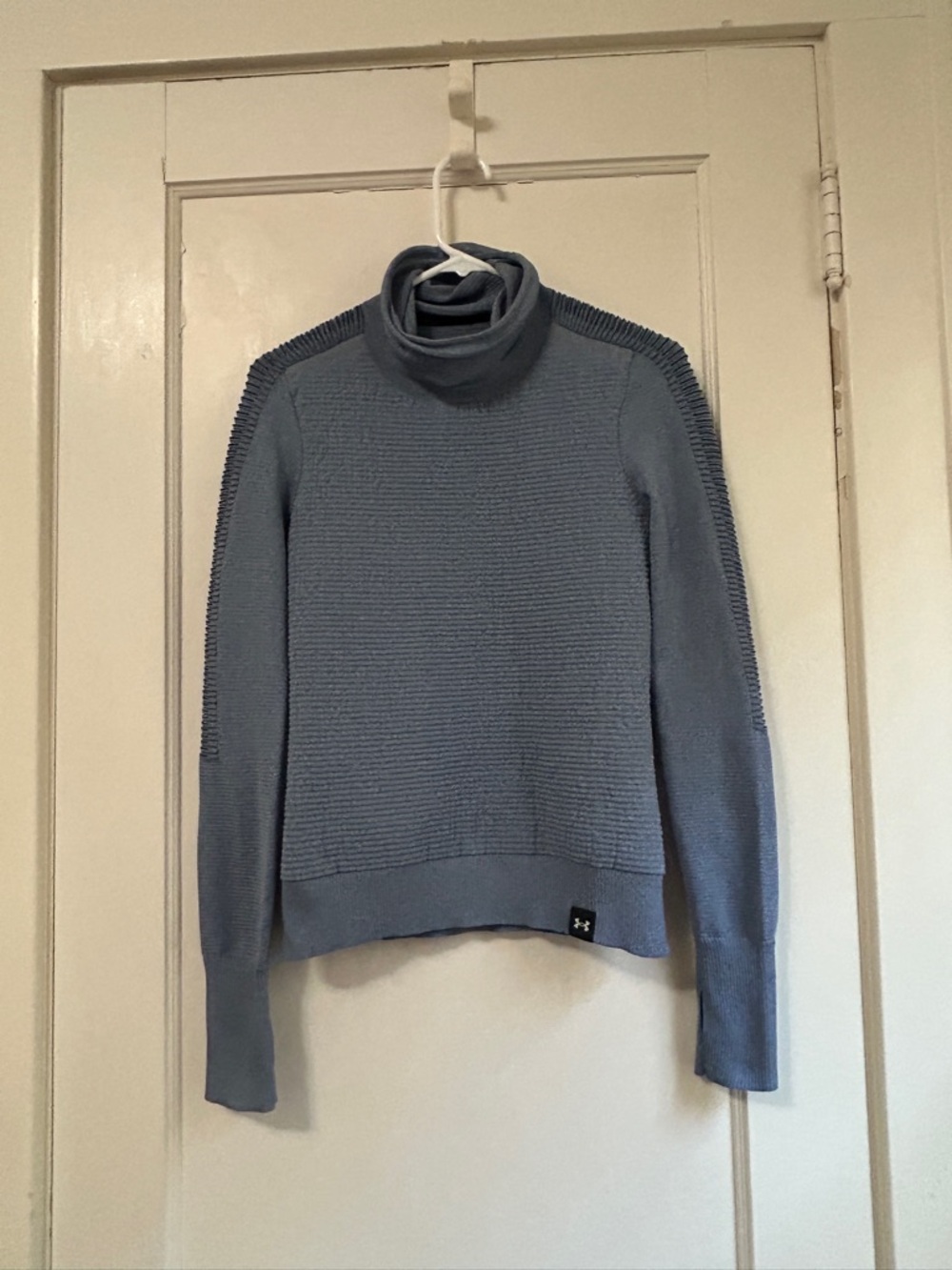 Under Armour Light Blue-Grey Knit Turtleneck